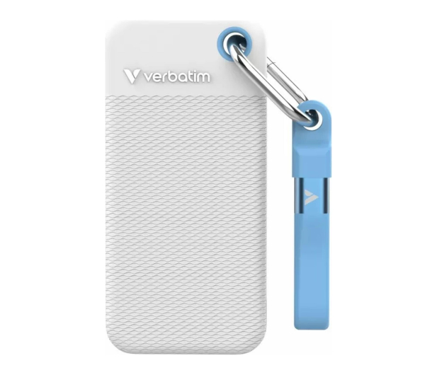 Verbatim Pocket SSD 1TB White/Light Blue - 1547486 - zdjęcie